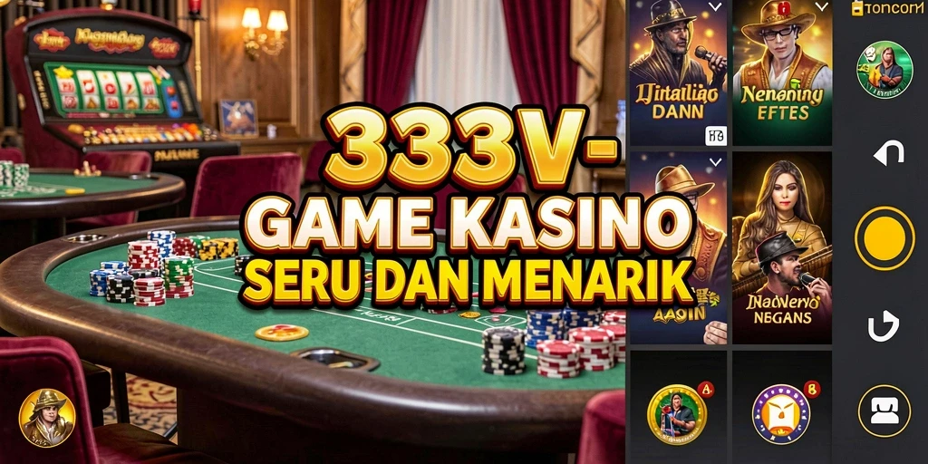 Tampilan menarik gameplay 333V yang mendebarkan.