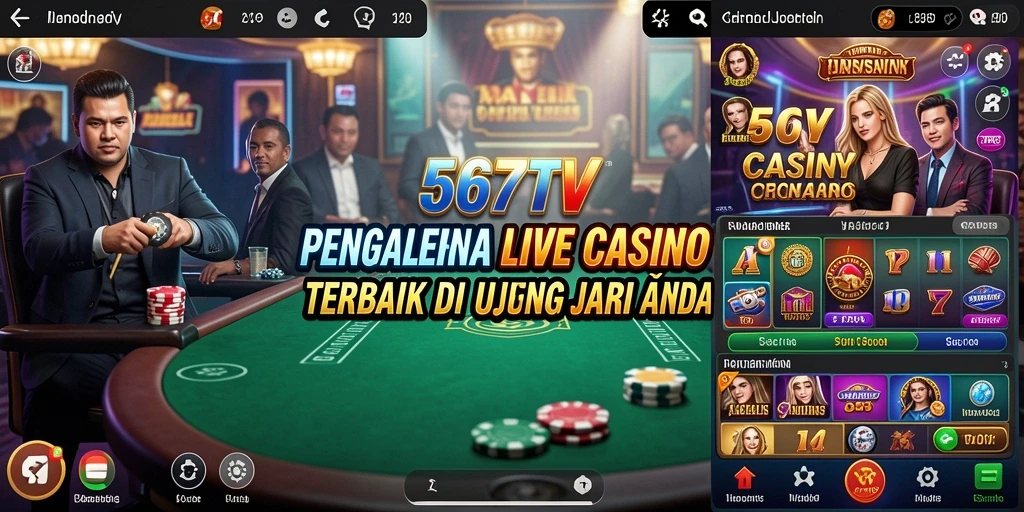 Tampilan gameplay Live Casino yang mendebarkan di 567TV.