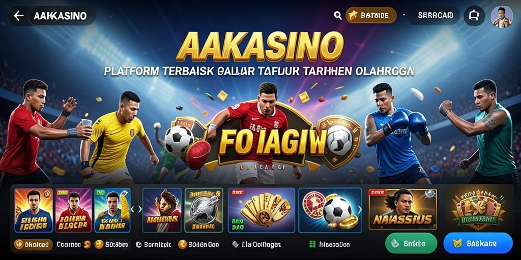 Tampilan menarik dari gameplay AAKASINO yang menawarkan taruhan olahraga.