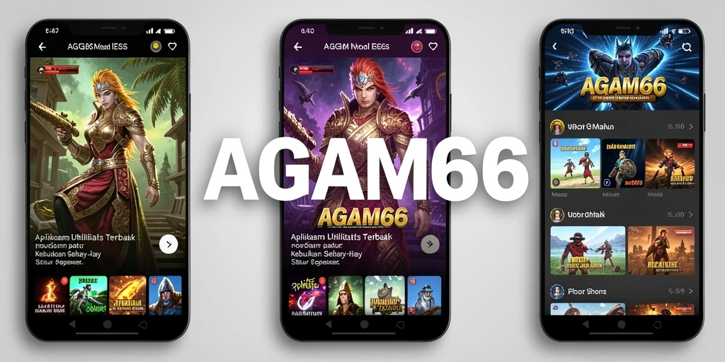 Screenshot utama AGAM66 menampilkan antarmuka pengguna yang bersih dan fungsional.