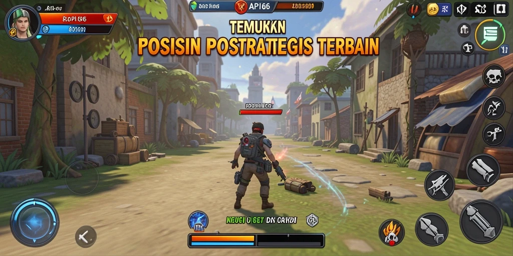 Menampilkan aksi seru dalam permainan TPS API66.