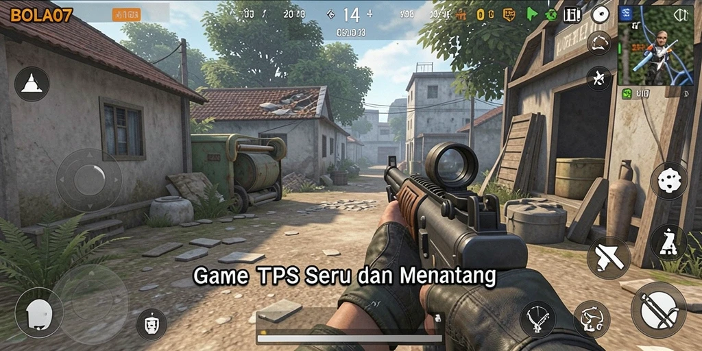 Tangkapan layar BOLA07 menampilkan aksi seru dalam permainan TPS.