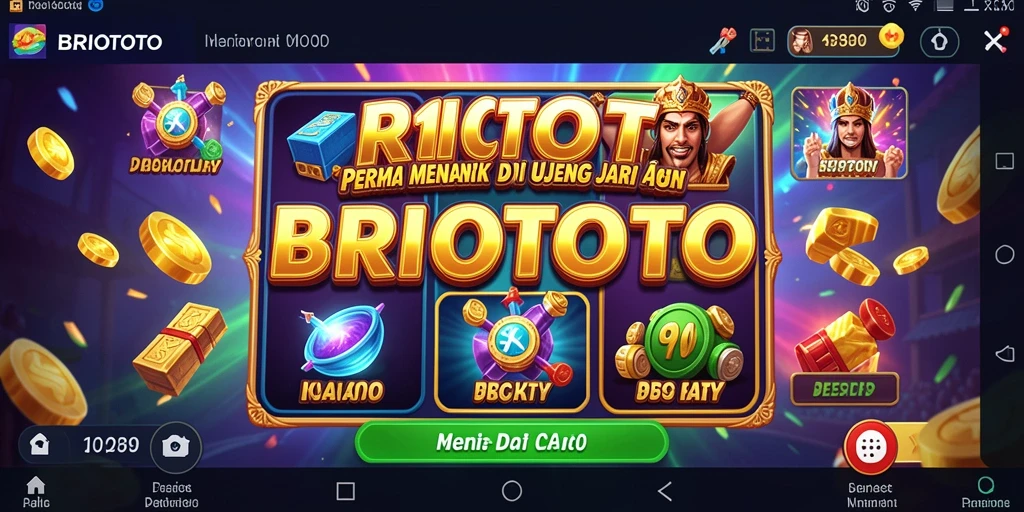 Tampilan gameplay menarik dari BRIOTOTO slot game.