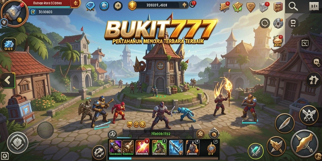 Gameplay BUKIT777 yang seru dalam genre Tower Defense.