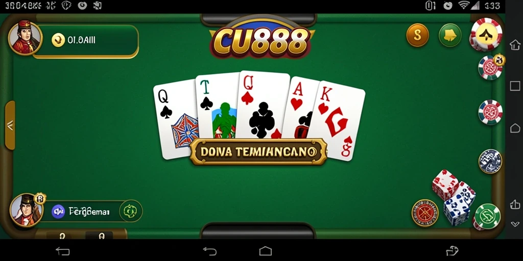Tampilan gameplay Domino yang seru di CU888.