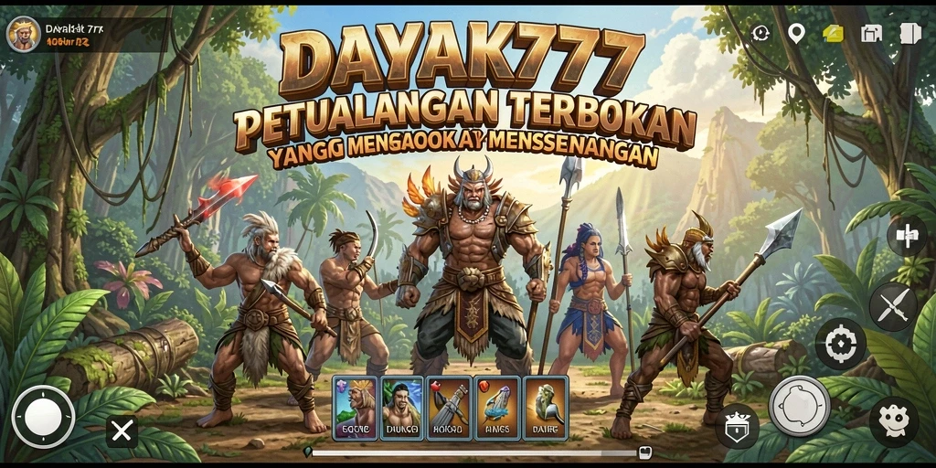 Tampilan gameplay DAYAK777 yang menakjubkan dan mendetail.