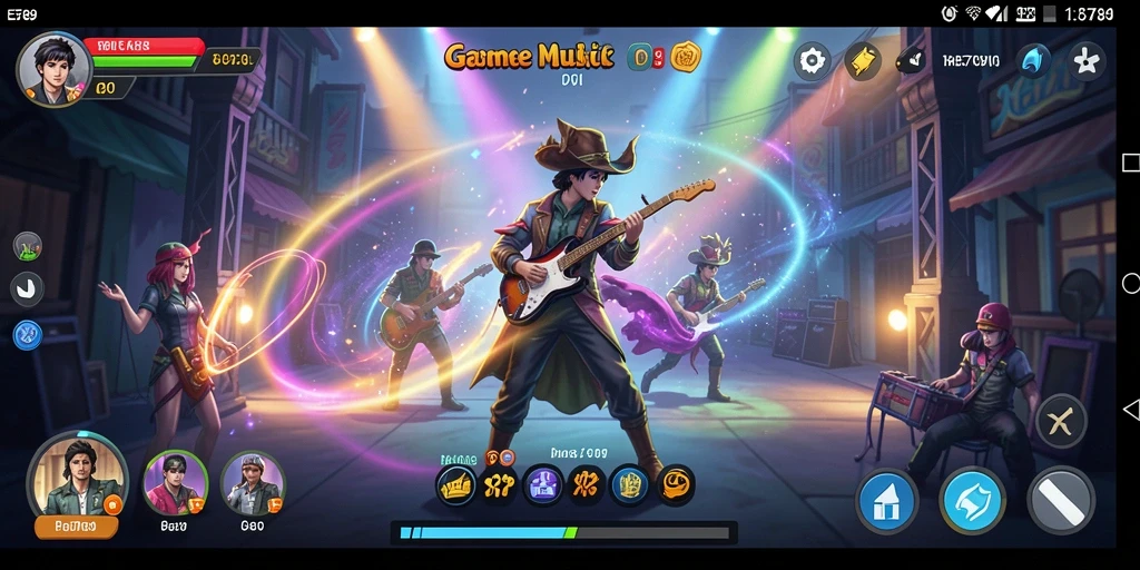 Tampilan gameplay musik yang seru dan interaktif dalam EE789.