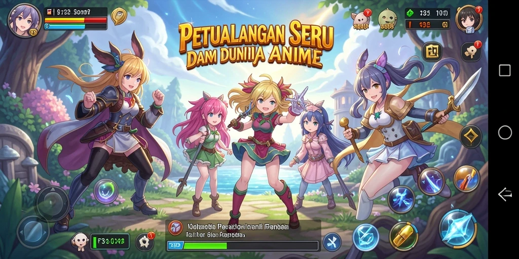 Screenshot menarik dari gameplay F32 yang menampilkan pertarungan karakter.