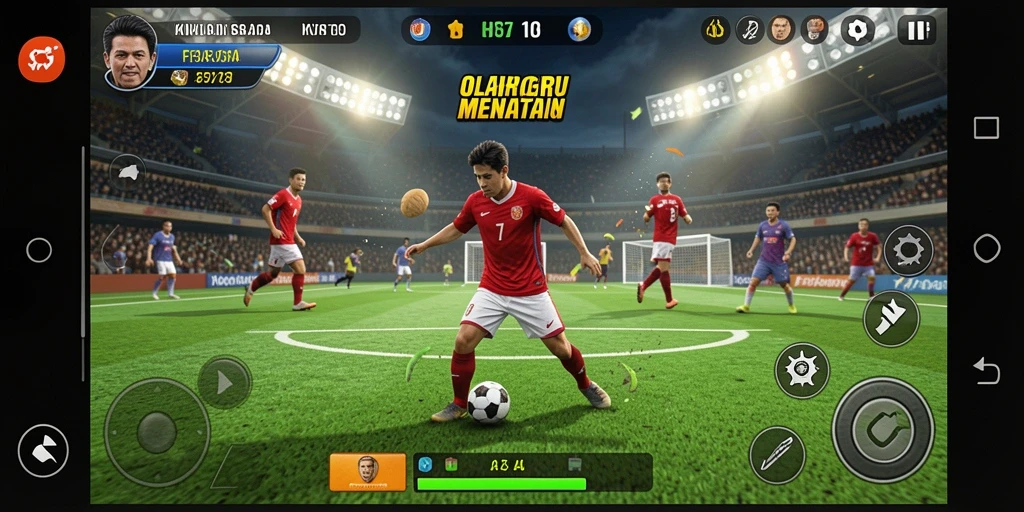 Tangkapan layar utama F7F7 menampilkan aksi mendebarkan dalam pertandingan olahraga.