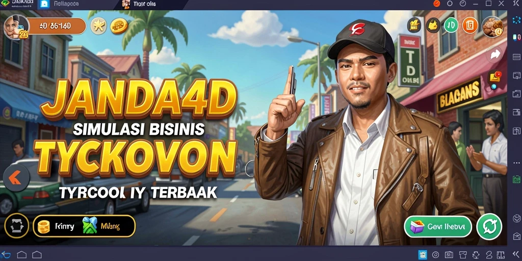Tangkapan layar utama JANDA4D menampilkan gameplay dinamis dan menarik.