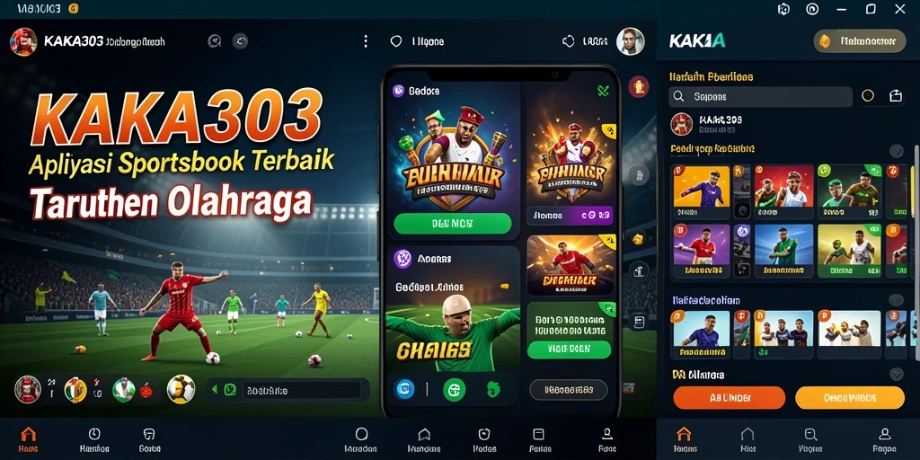 Screenshot gameplay KAKA303 menampilkan taruhan olahraga secara real-time.