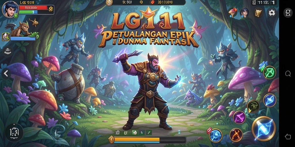 Tampilan menarik dari gameplay RPG LG111.