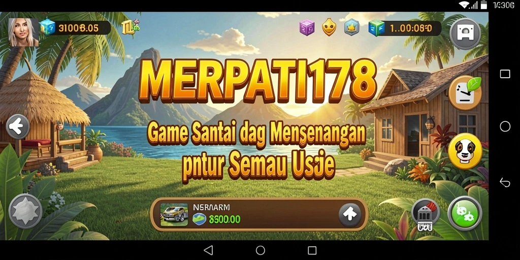 Tampilan gameplay <strong>MERPATI178</strong> yang cerah dan menghibur.