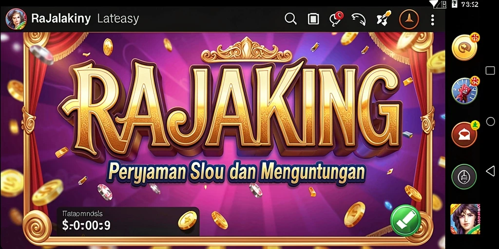 Screenshot gameplay RAJAKING yang menunjukkan gulungan Slot yang mengasyikkan.
