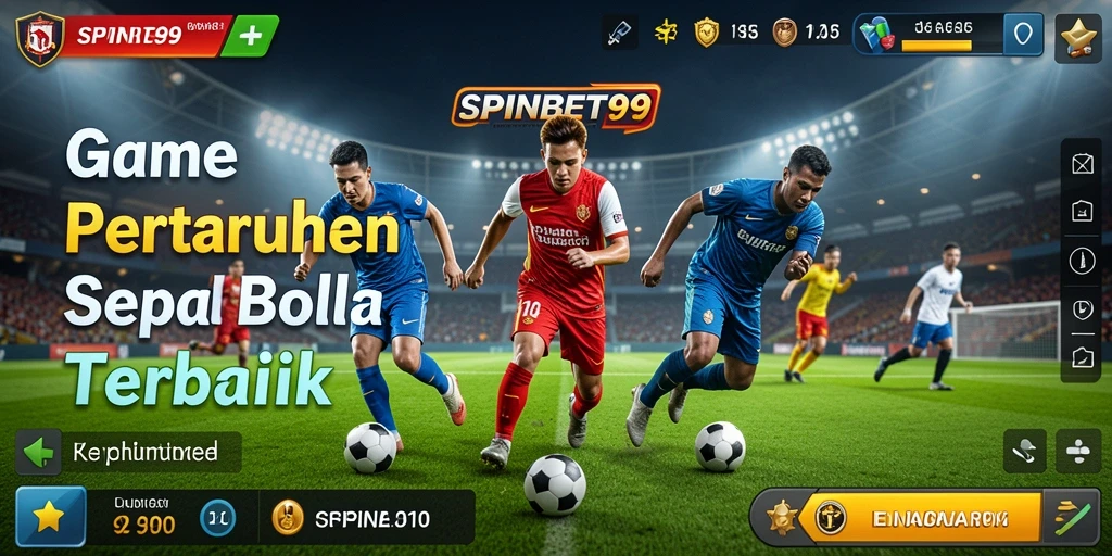 Screenshot gameplay SPINBET99 yang menampilkan taruhan sepak bola yang seru.