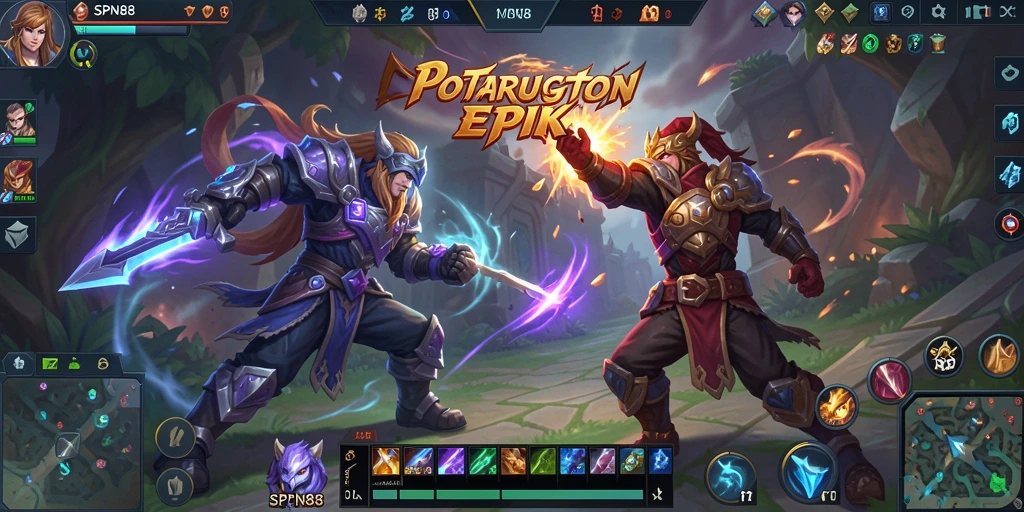 Tampilan seru dari pertarungan tim di SPN88.