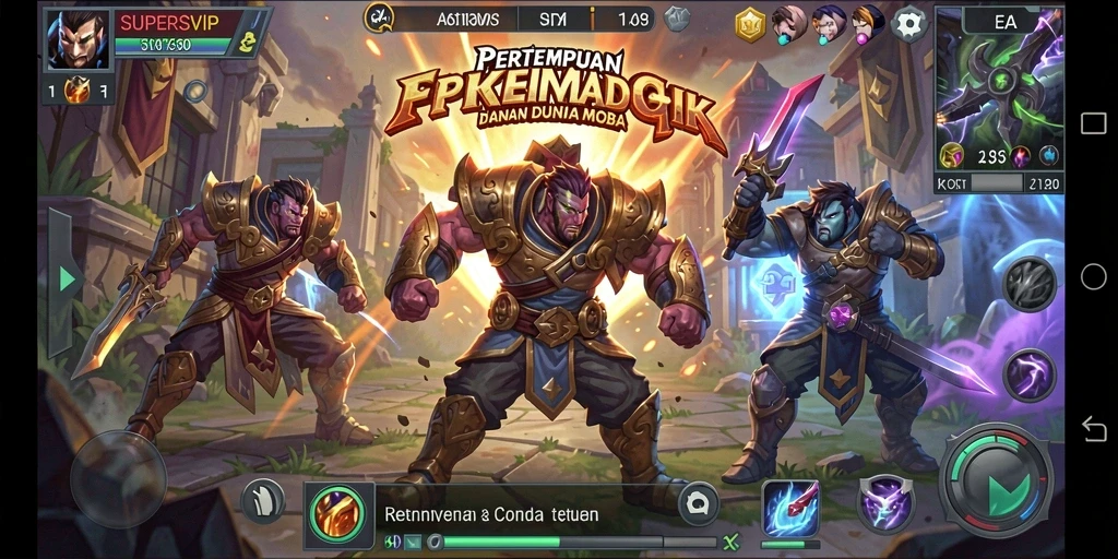 Gameplay menarik dalam pertempuran tim di SUPERSVIP.