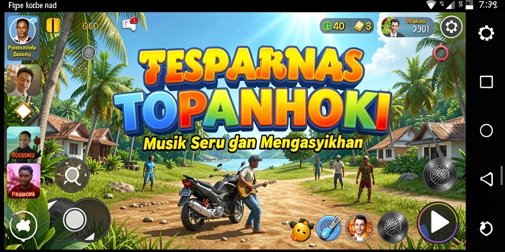 Tampilan gameplay seru dan interaktif di TOPANHOKI.
