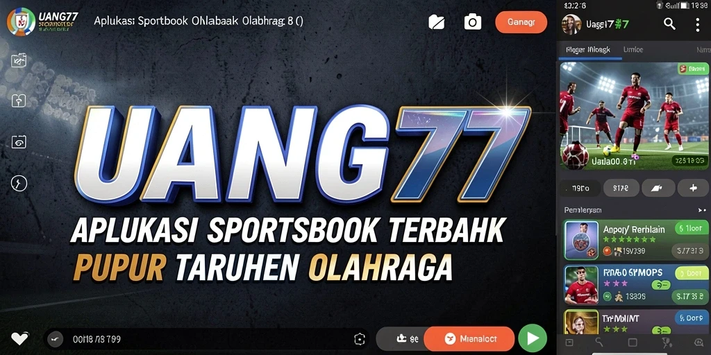 Tampilan antarmuka aplikasi UANG77 yang modern dan interaktif.