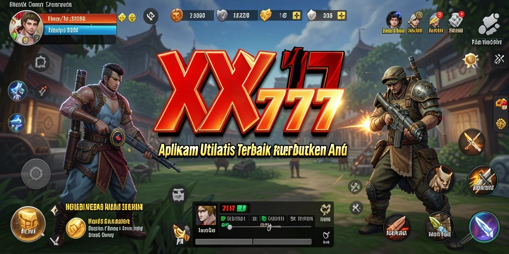 Screenshot utama XXX777 menampilkan fitur utilitas yang intuitif.